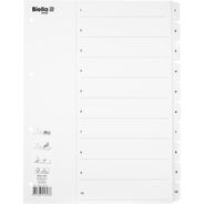 Biella Kartonregister SmartIndex, A4, weiss, 10 Register, nummeriert