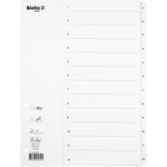 Biella Kartonregister SmartIndex, A4, weiss, 12 Register, nummeriert