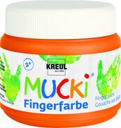 MUCKI Fingerfarbe, orange, 150 ml