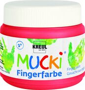 MUCKI Fingerfarbe, rot, 150 ml