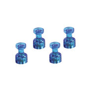 Magnetoplan Deko-Magnete Kegel, 18 mm, blau, 4 Stück