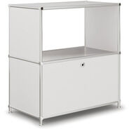 Sideboard VEROM, 1 Schublade, 1 Fach ohne Rückwand, mit Lochgriffen, weiss