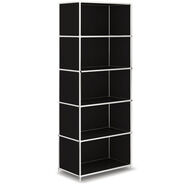 Regal VEROM, 5 Ordnerhöhen, schwarz