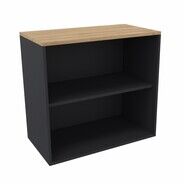 Haworth Offener Schrank Be_Hold, eiche/anthrazit,  80 cm, 74.6 cm, 43.1 cm