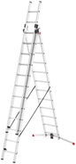 Hailo Alu-Kombileiter S100 ProfiLOT 3 x 12 Sprossen Arbeitshöhe max. 901 cm