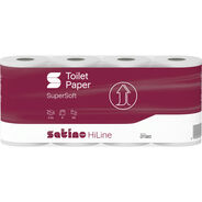 Satino Toilettenpapier HiLine, Schmetterling, 3-lagig, 8 Rollen