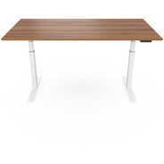 Verom höhenverstellbarer Schreibtisch, 160 x 80 x 65-130 cm, nussbaum