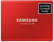 Samsung externe Festplatte SSD Portable T5, 500 GB, rot
