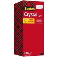 Scotch Klebeband Crystal Valuepack 8 Rollen