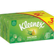Kleenex Kosmetiktücher Balsam, 3 Pack à 56 Stück