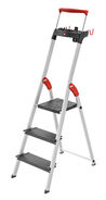 Hailo Alu-Sicherheitsleiter L100 TopLine, 63 cm, 3 Stufen