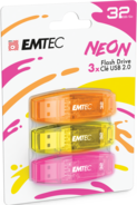 Emtec USB-Stick C-410, 32 GB, USB 2.0, 3 Stück