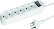 Steffen Steckdosenleiste Compact, 6x T13, weiss 
