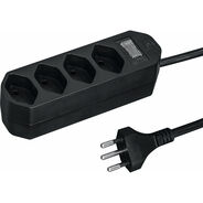 Steffen Steckdosenleiste Compact, 4x T13, schwarz 