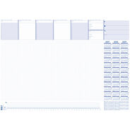 Biella Schreibunterlage mit Kalender 2027/2028/2029, 57 x 40 cm, Papier, weiss