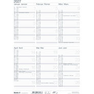 Biella Wandkalender 2027, A4 hoch, 6 Monate / Seite
