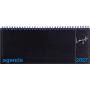 Biella Pultagenda 2027 Longatti Wire-O, 1 Woche / 2 Seiten, schwarz
