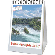 Biella Pultagenda 2027 Imago Swiss Highlights, A6, 1 Monat / Seite