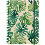 Simplex Agenda 2027 Graspapier Monstera, 1 Woche / 2 Seiten