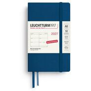 Leuchtturm1917 Agenda 2027 Pocket, Hardcover, 1 Woche / 2 Seiten, marine