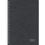 Brunnen Agenda 2027, A5, 1 Woche / 2 Seiten, schwarz