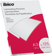 Laminierfolien IBICO 627321, A3, glanz, 125my, 100 Stück