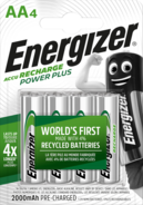 Energizer NiMH-Akkus Power Plus, AA/HR6, 4 Stück