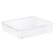 ClearBox Kunststoffbox, 33,5 x 8,5 x 40 cm, 9 Liter, transparent
