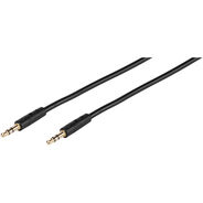 Vivanco Audio-Kabel, 3.5 mm Klinke, vergoldet, 1 m