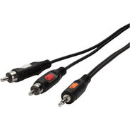 Vivanco Audio-Kabel, 3.5-mm-Klinken-Stecker - 2 Cinch-Stecker, Stereo, 1.5 m