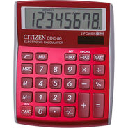 Citizen Tischrechner CDC-80, rot