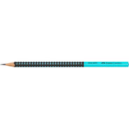 Faber-Castell Bleistift Grip 2001 Two Tone, HB, schwarz/türkis