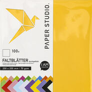 I AM CREATIVE Papier origami, 20 x 20 cm, assortis, 100 feuilles