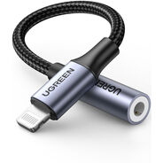 Ugreen Lightning auf 3.5mm Kopfhöreranschluss Adapter, 10 cm, grau