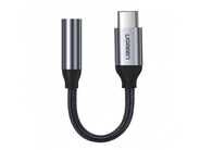 Ugreen USB-C auf AUX Kopfhörer-Adapter, 10 cm, grau