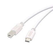 Vivanco USB-C-auf-USB-B-Kabel, 3 m, weiss