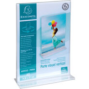 Exacompta Tischaufsteller A5, T-Form hoch, transparent