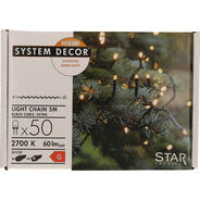 Star Trading System Decor Lichterkette, 5m, schwarz/warmweiss