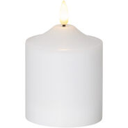 Star Trading LED Candela a fiamma, 12 cm, bianco