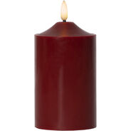 Star Trading LED Candela a fiamma, 15cm, rosso