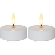 Star Trading LED Tea Lights Flame, 5,8 cm, 2 pezzi