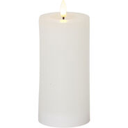 Star Trading LED Candela a flusso di fiamma, 17,5cm, bianco