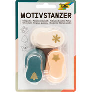 FOLIA Motivstanzer Weihnachten 3 Stück