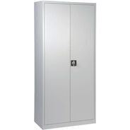 Flügeltürenschrank Steel, 5 Ordnerhöhen, lichtgrau