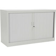 Rollladenschrank Steel, 1.5 Ordnerhöhen, lichtgrau