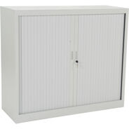 Rollladenschrank Steel, 2.5 Ordnerhöhen, lichtgrau