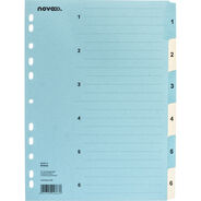 novooo Register, blau/beige, A4, 1-6