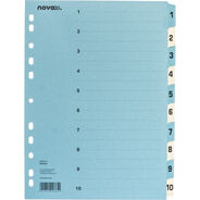 novooo Répertoire, bleu/beige, A4, 1-10