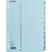 novooo Répertoire, bleu/beige, A4, 1-20