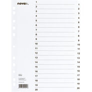 novooo Register, weiss, A4, 1-20